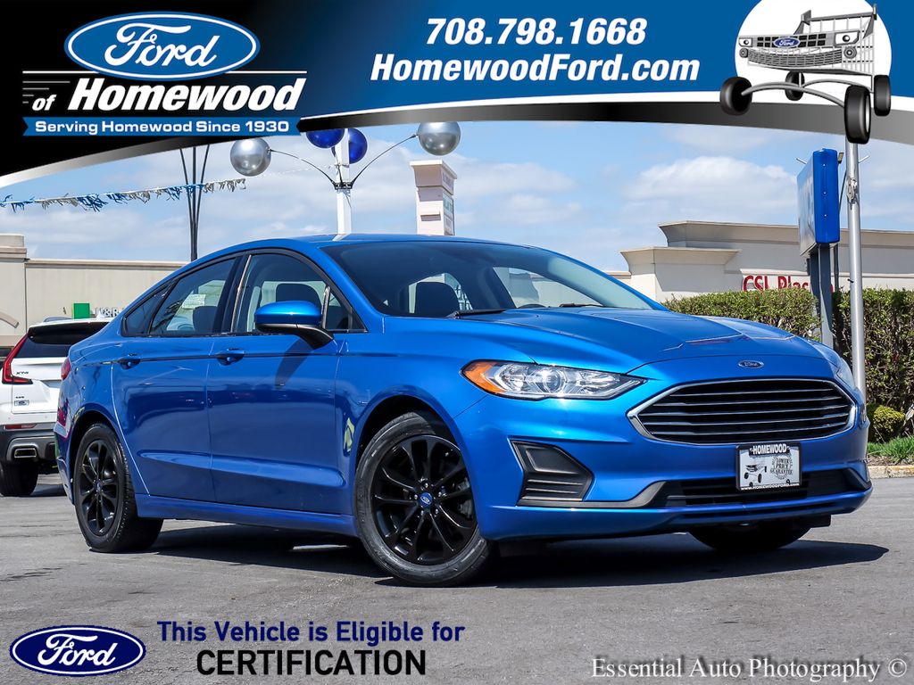 Blue Metallic 2019 Ford Fusion SE Sedan Front-Wheel Drive 6-Speed Automatic