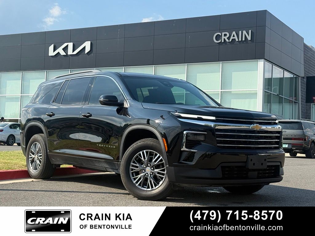 Black Metallic 2025 Chevrolet Traverse SUV / Crossover Four-Wheel Drive 8-Speed Automatic