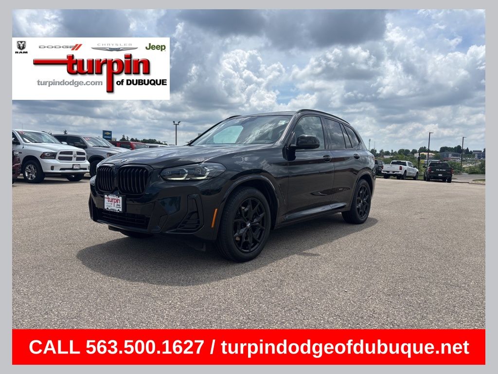 Black Sapphire Metallic 2024 BMW X3 xDrive30i AWD SUV / Crossover All-Wheel Drive 8-Speed Automatic