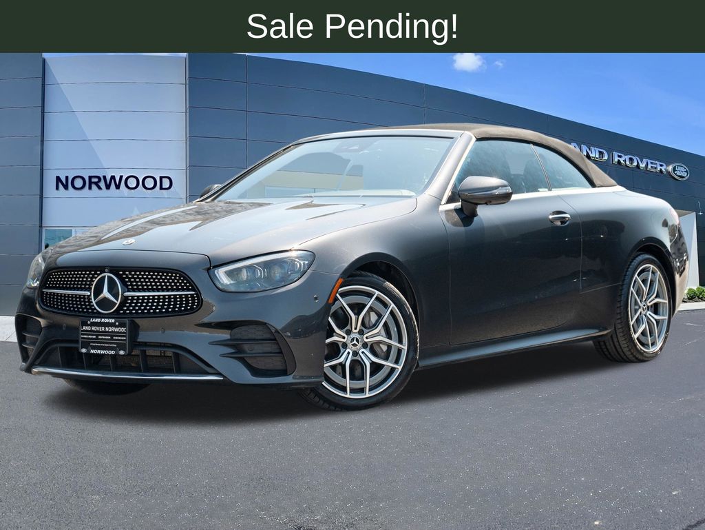 Graphite Gray Metallic 2022 Mercedes-Benz E-Class Convertible All-Wheel Drive 9-Speed Automatic
