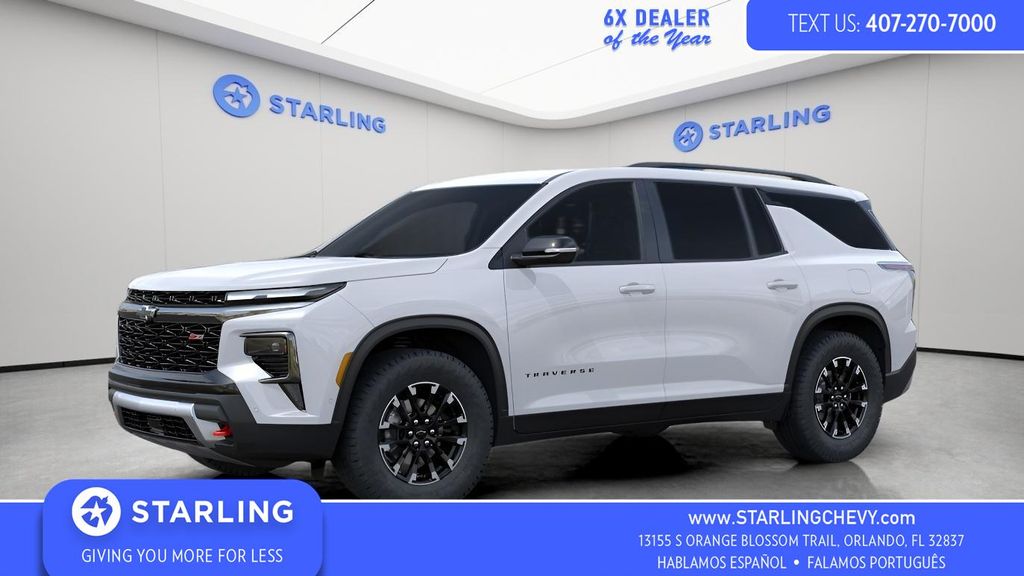 Polar White Tricoat 2026 Chevrolet Traverse SUV / Crossover Four-Wheel Drive 8-Speed Automatic
