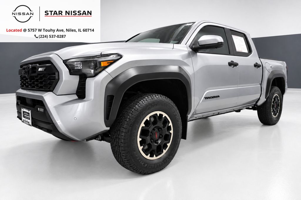 Celestial Silver Metallic 2024 Toyota Tacoma Pickup Truck Four-Wheel Drive 8-Speed Automatic