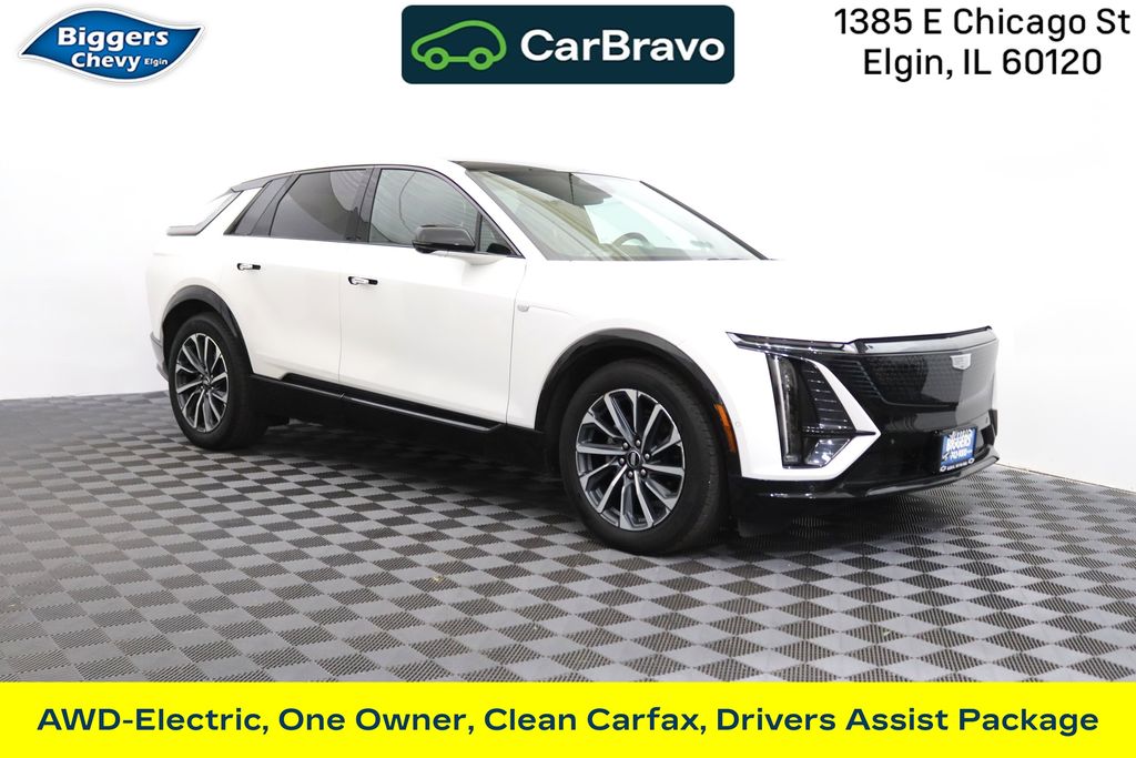 Crystal White 2024 Cadillac LYRIQ SUV / Crossover All-Wheel Drive 1-Speed Automatic