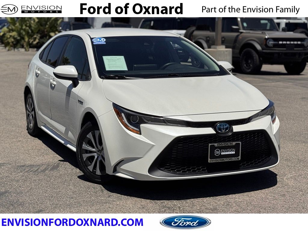White (Blizzard Pearl) 2021 Toyota Corolla Hybrid Sedan Front-Wheel Drive Continuously Variable Transmission