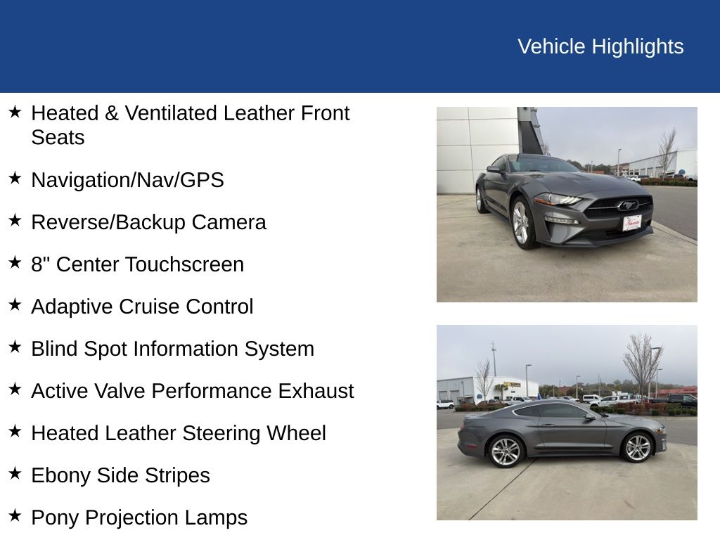 2021 Ford Mustang EcoBoost Premium Fastback