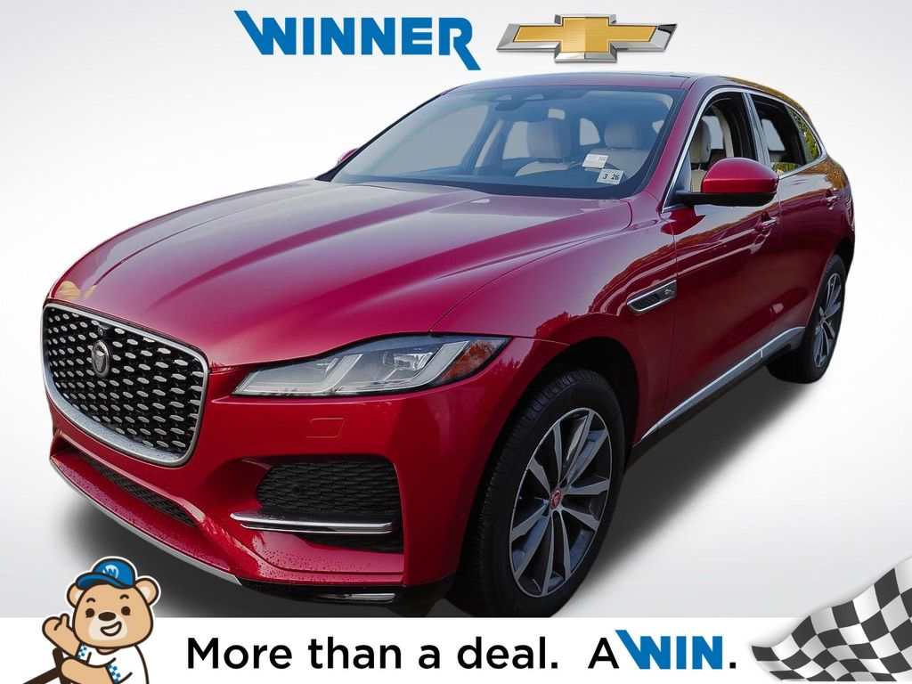 Red 2021 Jaguar F-PACE SUV / Crossover All-Wheel Drive 8-Speed Automatic