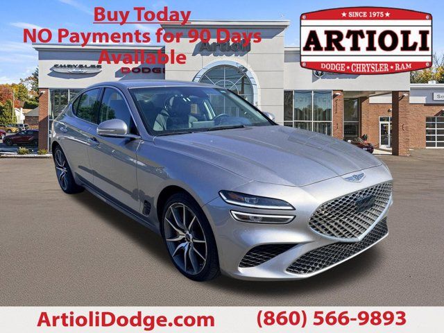 Savile Silver 2025 Genesis G70 2.5T Standard RWD Sedan Rear-Wheel Drive 8-Speed Automatic