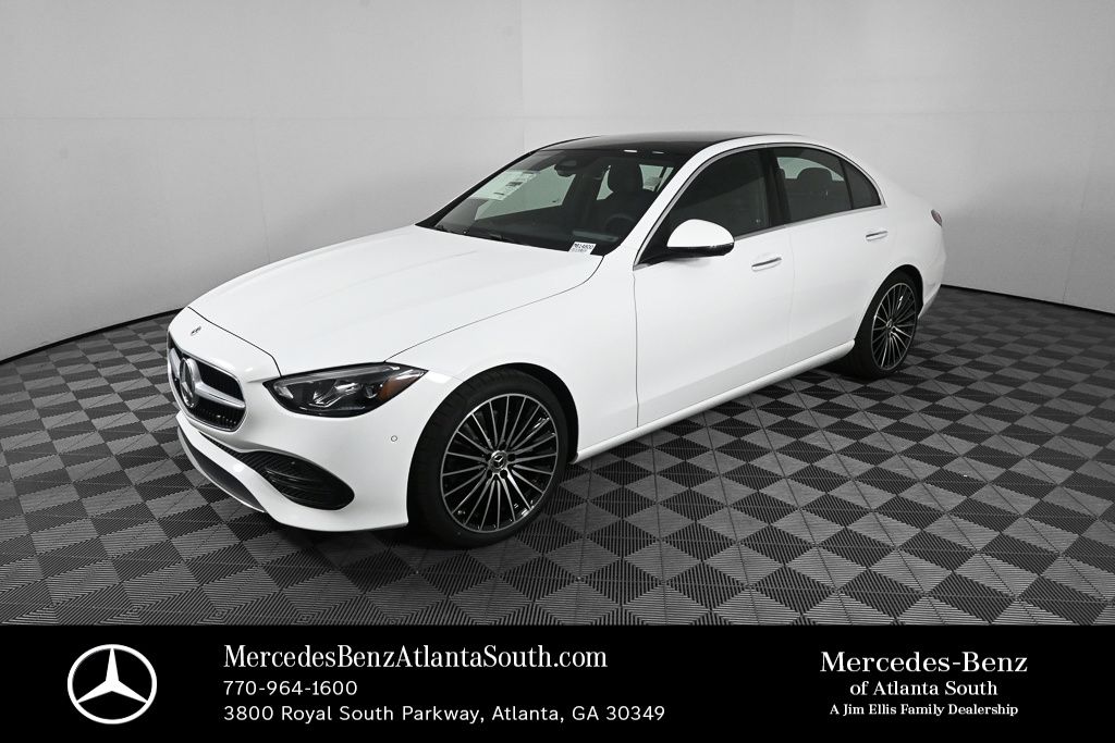 White 2026 Mercedes-Benz C-Class Sedan Rear-Wheel Drive 9-Speed Automatic