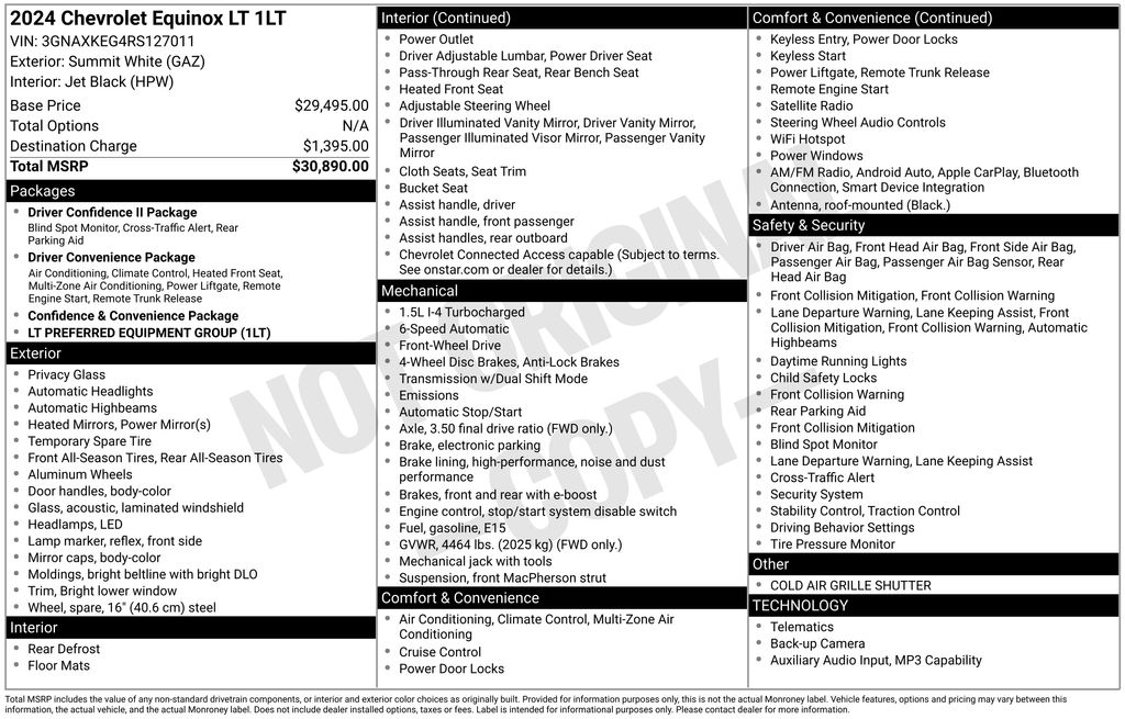 2024 Chevrolet Equinox LT FWD with 1LT