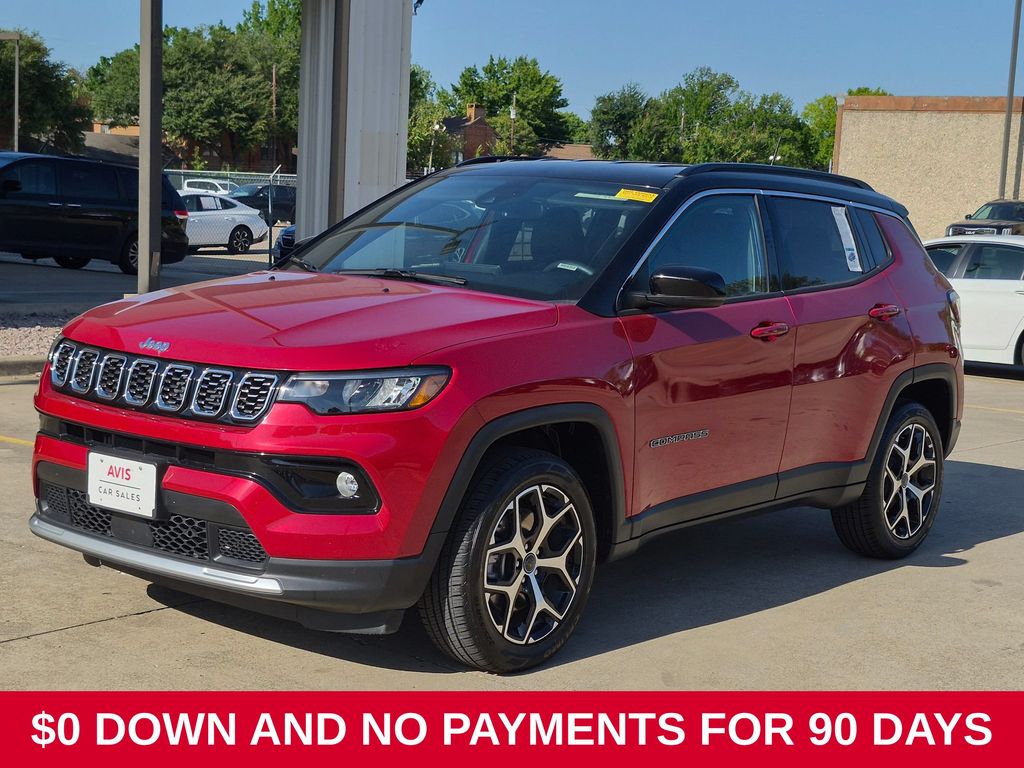 Red Hot Pearlcoat 2025 Jeep Compass SUV / Crossover Four-Wheel Drive 8-Speed Automatic