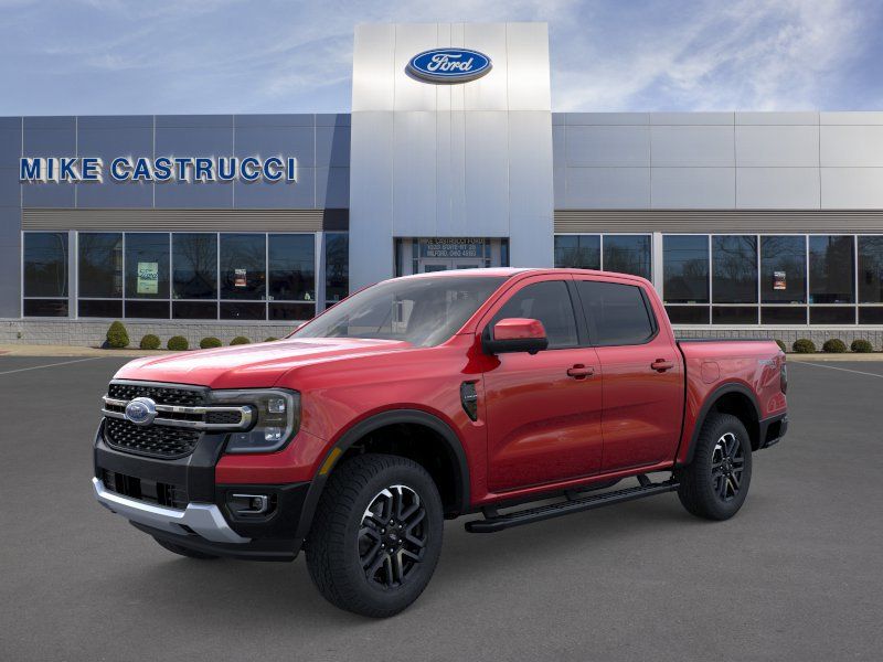 Ruby Red Metallic Tinted Clearcoat 2026 Ford Ranger Lariat SuperCrew 4WD Pickup Truck Four-Wheel Drive Automatic