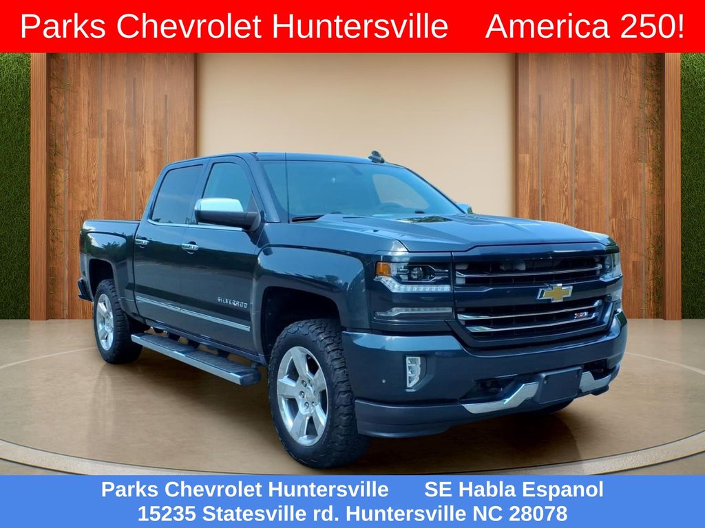 Gray (Graphite Metallic) 2017 Chevrolet Silverado 1500 Pickup Truck Four-Wheel Drive 8-Speed Automatic Overdrive