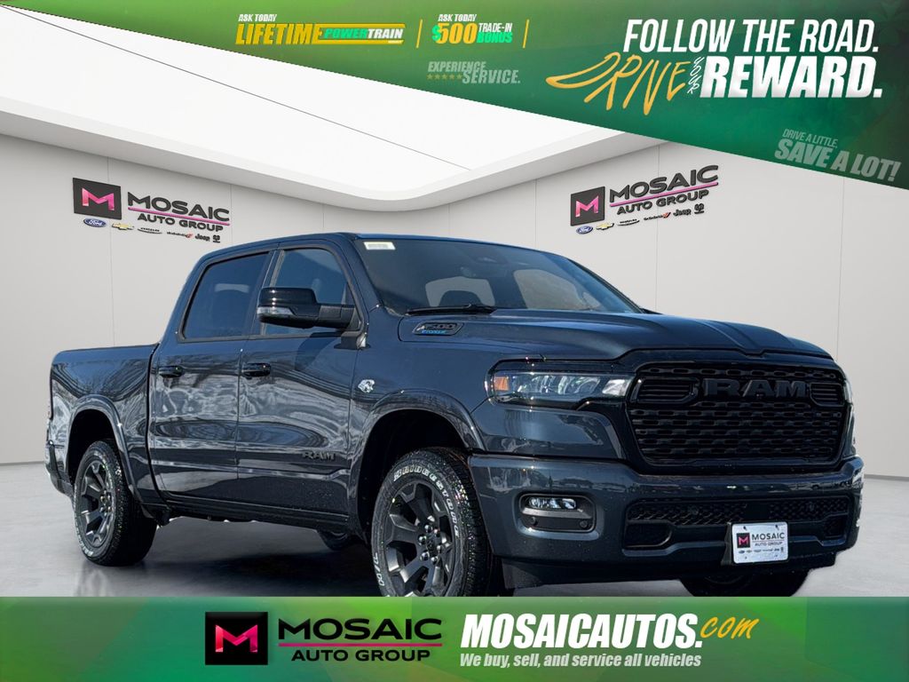 Forged Blue Metallic 2026 RAM 1500 Big Horn Crew Cab 4WD Pickup Truck Four-Wheel Drive 8-Speed Automatic