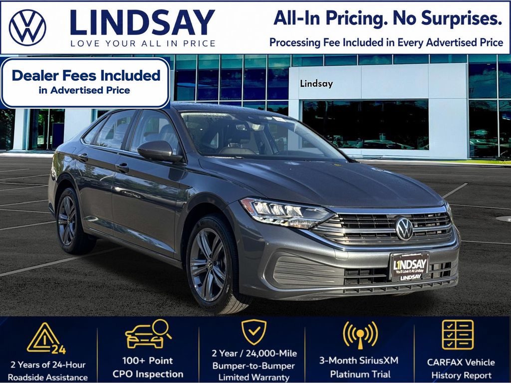 Platinum Gray Metallic 2023 Volkswagen Jetta Sedan Front-Wheel Drive 8-Speed Automatic