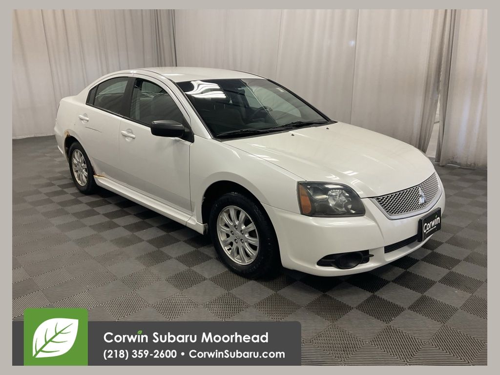 White Pearl 2010 Mitsubishi Galant Sedan Front-Wheel Drive 4-Speed Automatic