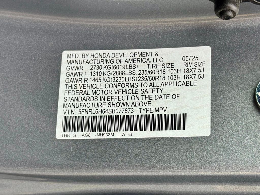 Used 2025 Honda Odyssey Van