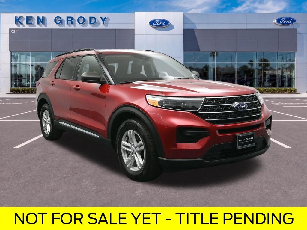Red Metallic 2023 Ford Explorer SUV / Crossover Rear-Wheel Drive Automatic