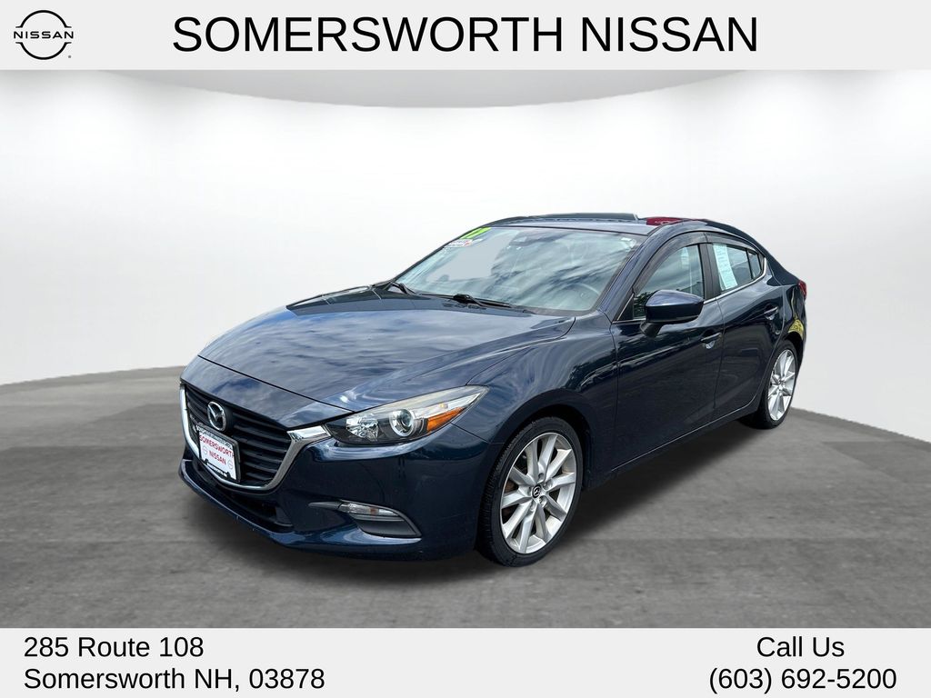 Deep Crystal Blue Mica 2017 Mazda MAZDA3 Sedan Front-Wheel Drive 6-Speed Automatic