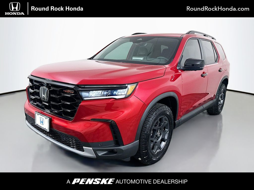 Radiant Red 2025 Honda Pilot TrailSport AWD SUV / Crossover All-Wheel Drive Automatic