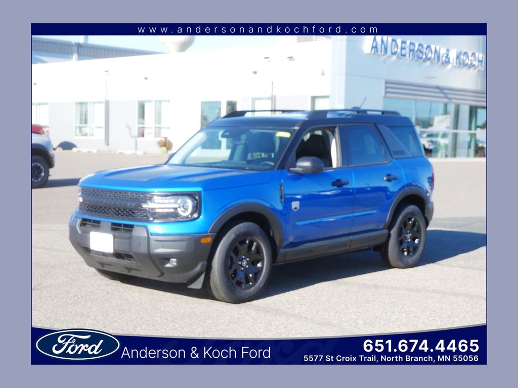 Velocity Blue Metallic 2025 Ford Bronco Sport SUV / Crossover All-Wheel Drive 8-Speed Automatic