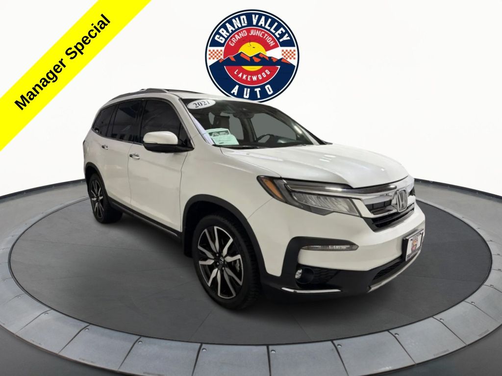 Platinum White Pearl 2021 Honda Pilot SUV / Crossover All-Wheel Drive Automatic