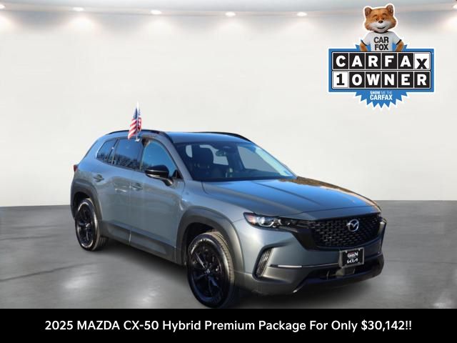 Polymetal Gray Metallic 2025 Mazda CX-50 Hybrid Premium AWD SUV / Crossover All-Wheel Drive Continuously Variable Transmission