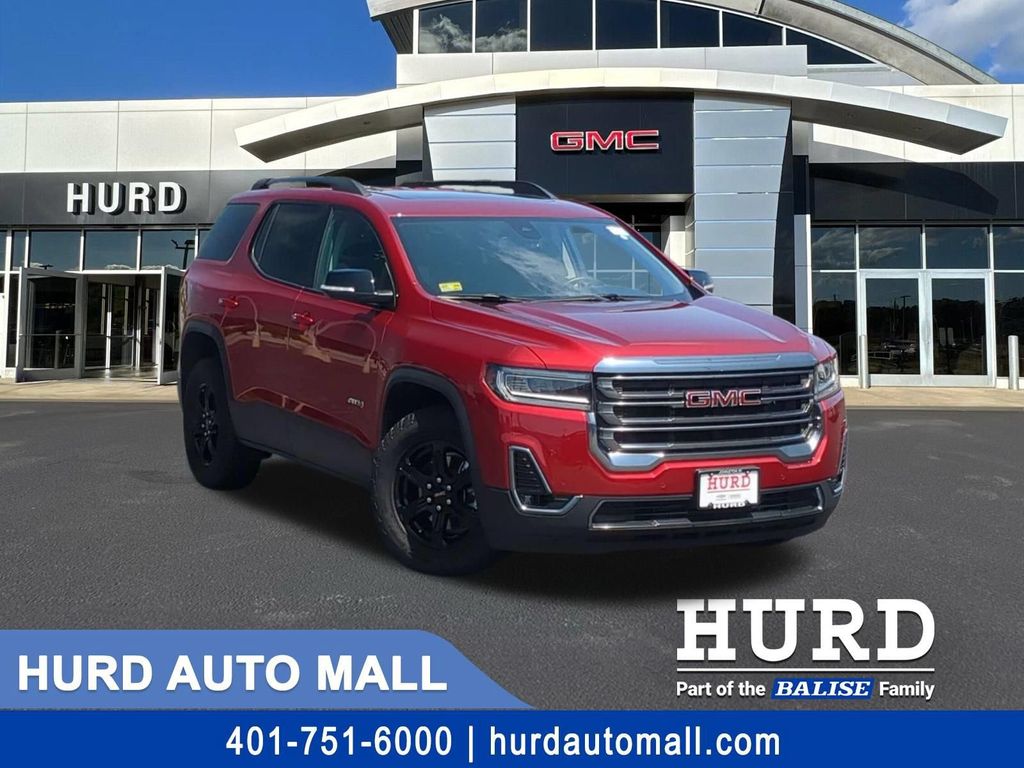 Volcanic Red Tintcoat 2023 GMC Acadia SUV / Crossover Four-Wheel Drive 9-Speed Automatic