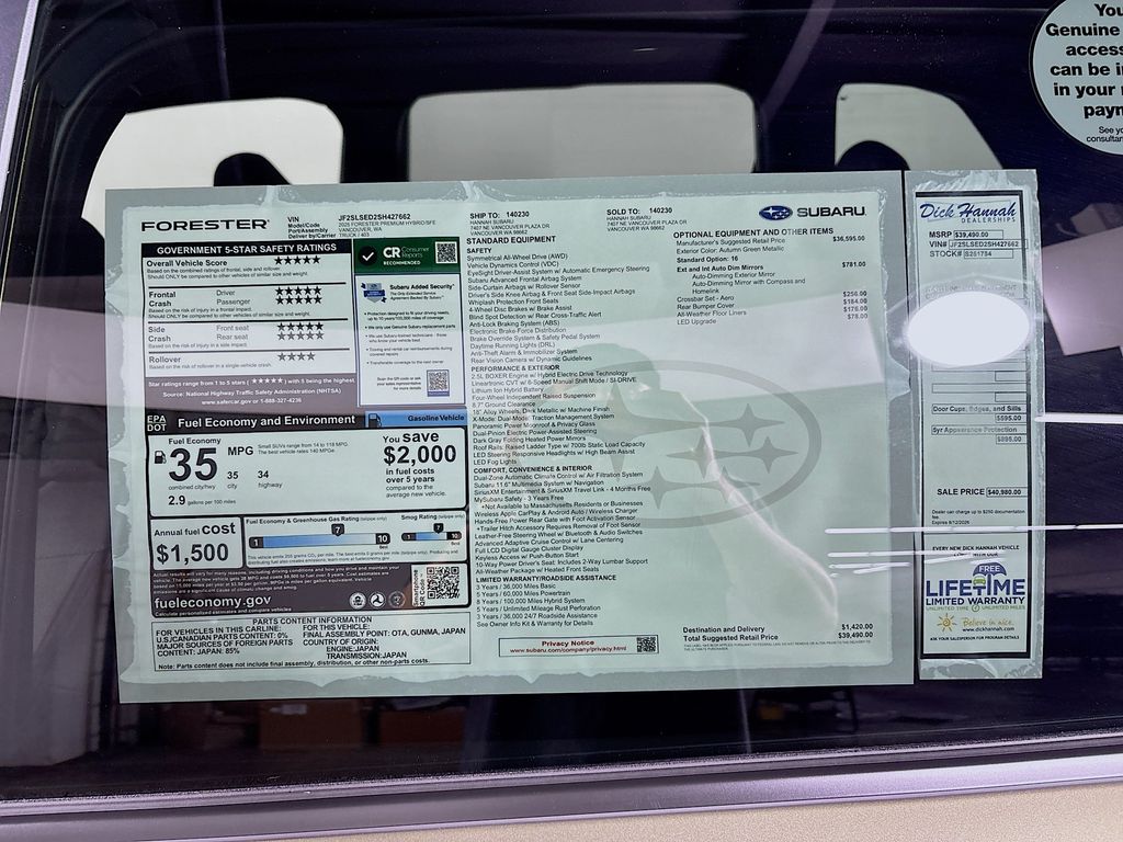 2025 Subaru Forester Hybrid Premium