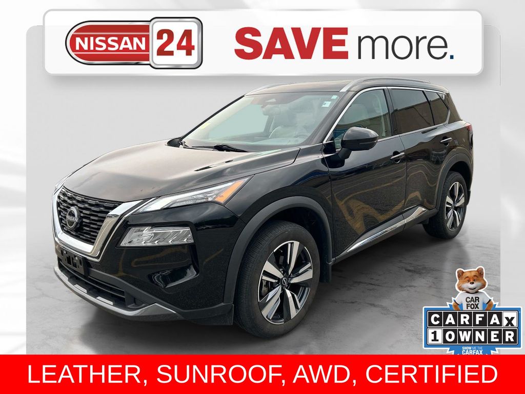 Super Black 2023 Nissan Rogue SUV / Crossover All-Wheel Drive Continuously Variable Transmission