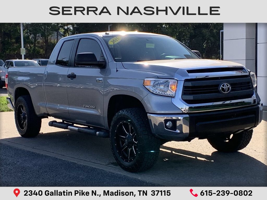 Silver Sky Metallic 2015 Toyota Tundra Pickup Truck 4X2 6-Speed Automatic Overdrive