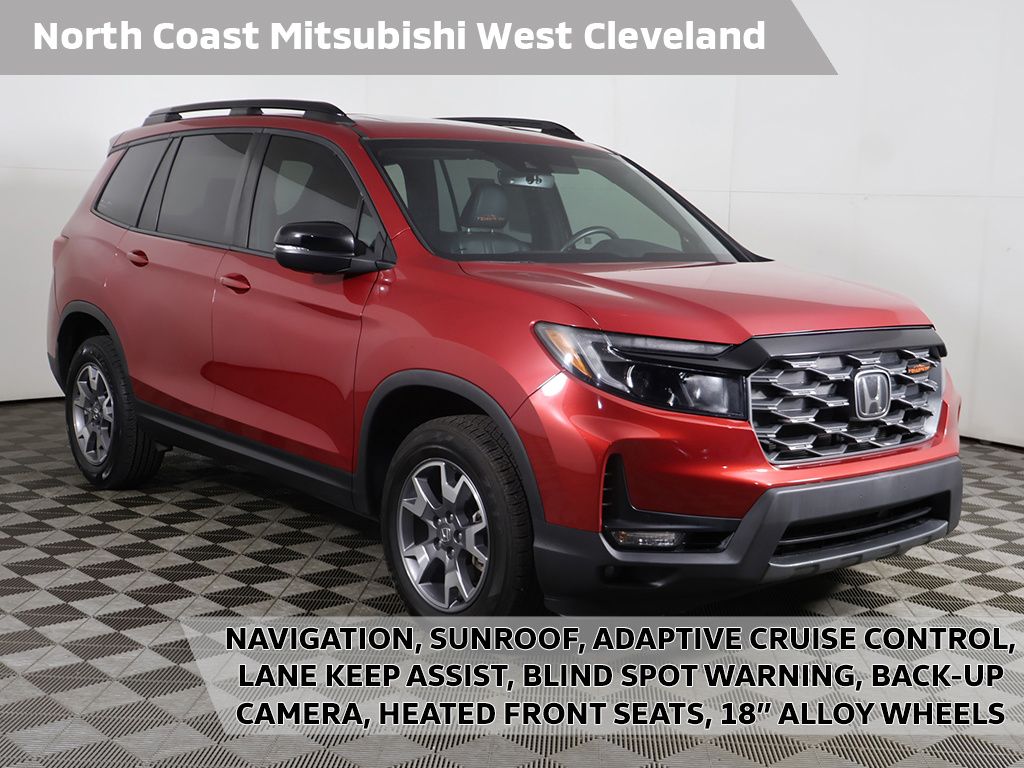 Radiant Red Metallic II 2023 Honda Passport TrailSport AWD SUV / Crossover All-Wheel Drive 9-Speed Automatic