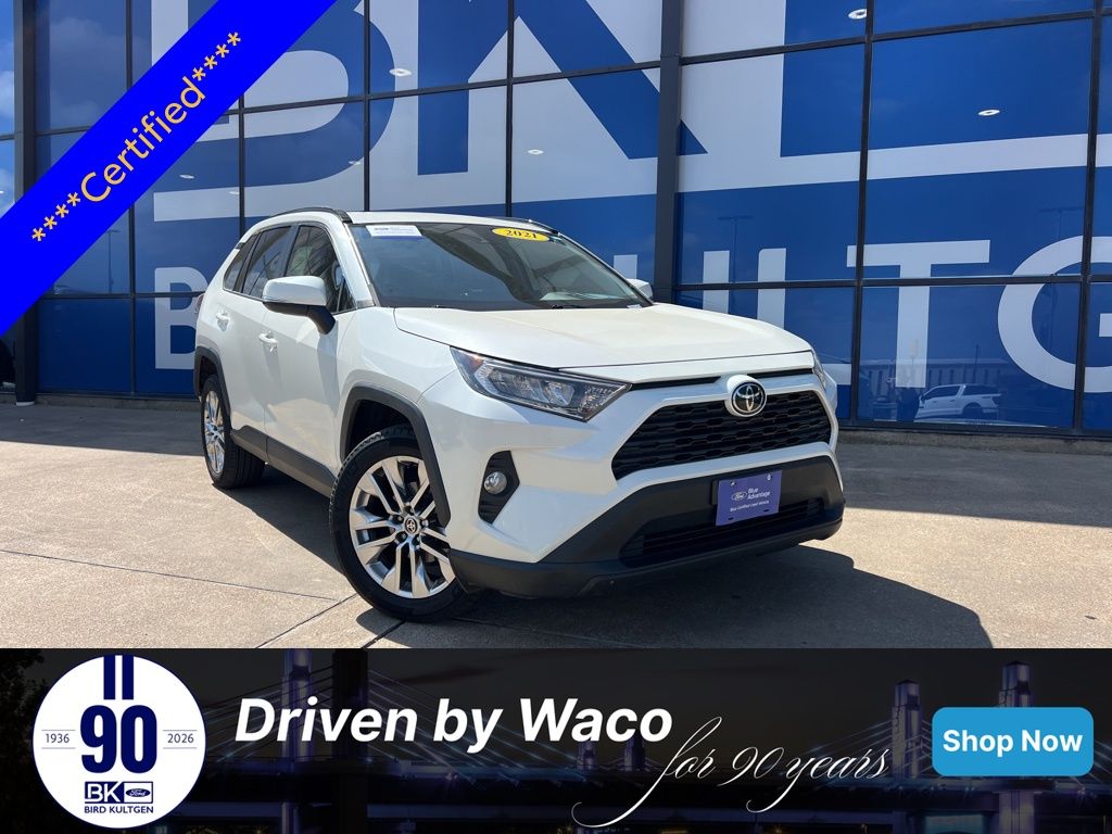 White 2021 Toyota RAV4 XLE Premium FWD SUV / Crossover Front-Wheel Drive 8-Speed Automatic