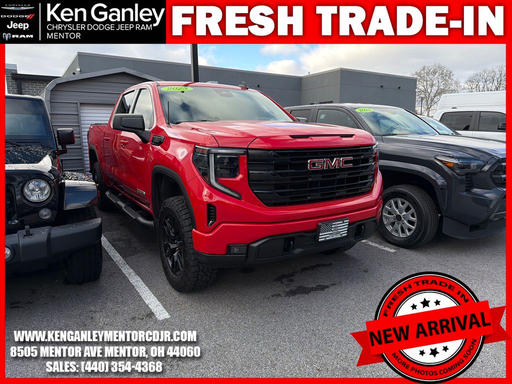 Red 2023 GMC Sierra 1500 Elevation Crew Cab 4WD Pickup Truck Four-Wheel Drive Automatic