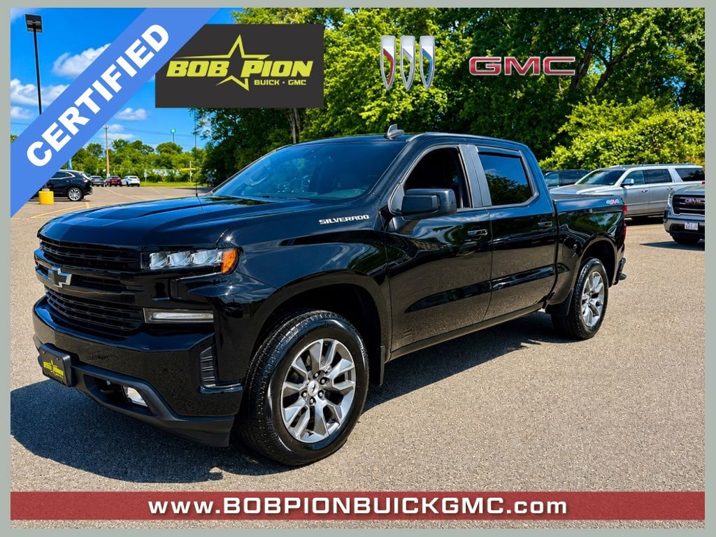 Black 2019 Chevrolet Silverado 1500 RST Crew Cab 4WD Pickup Truck Four-Wheel Drive 8-Speed Automatic