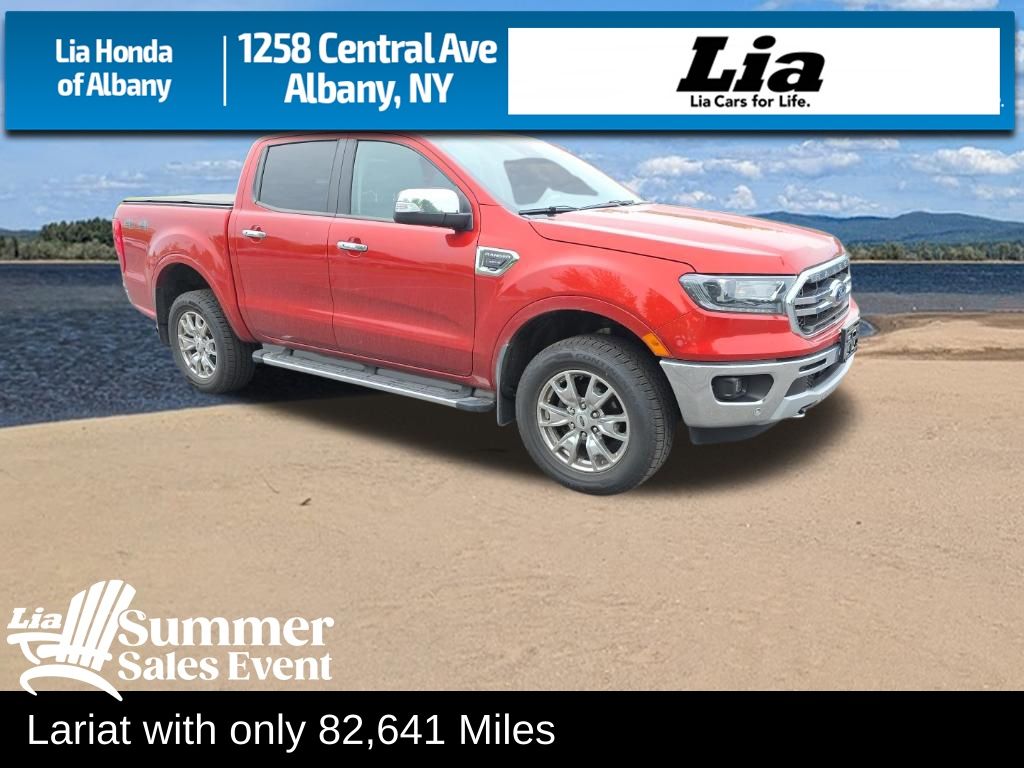 Hot Pepper Red Metallic Tinted Clearcoat 2019 Ford Ranger Pickup Truck Four-Wheel Drive Automatic
