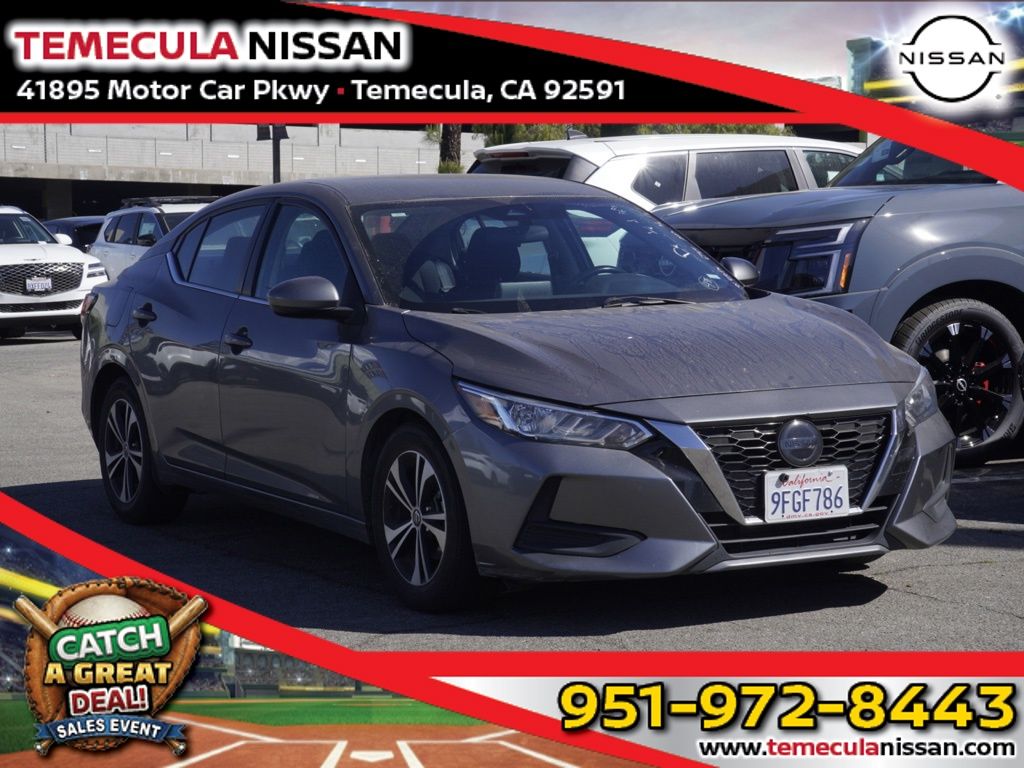 Gray (Gun Metallic) 2023 Nissan Sentra SV FWD Sedan Front-Wheel Drive Continuously Variable Transmission