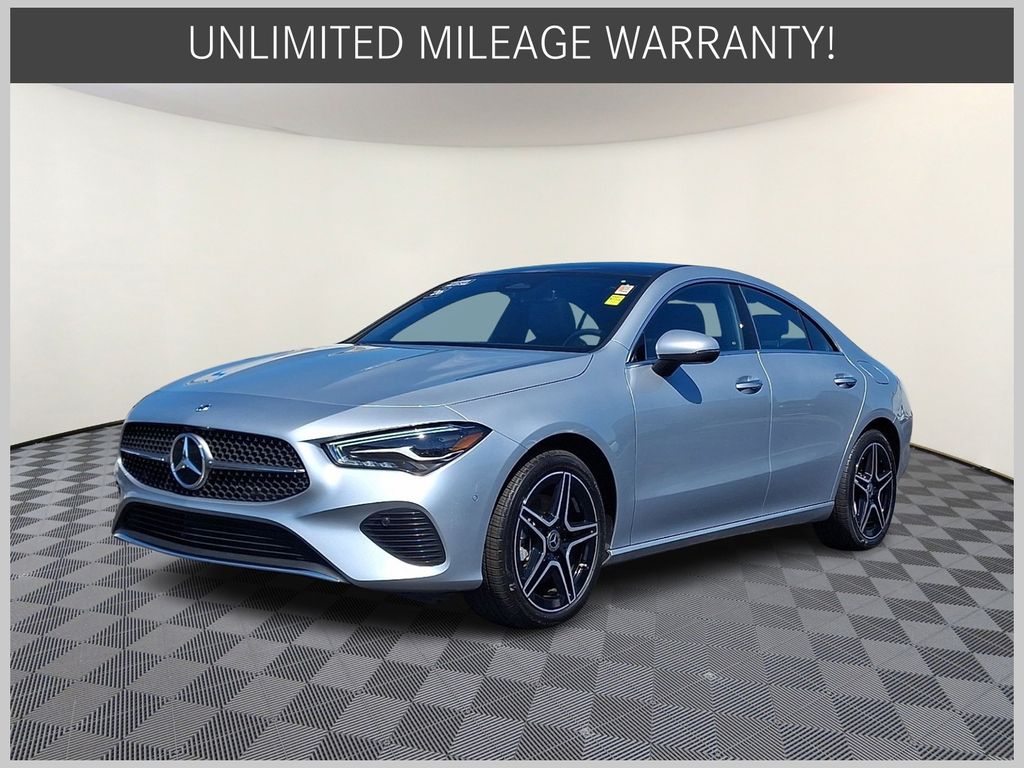 Cirrus Silver Metallic 2026 Mercedes-Benz CLA Coupe All-Wheel Drive 8-Speed Dual Clutch
