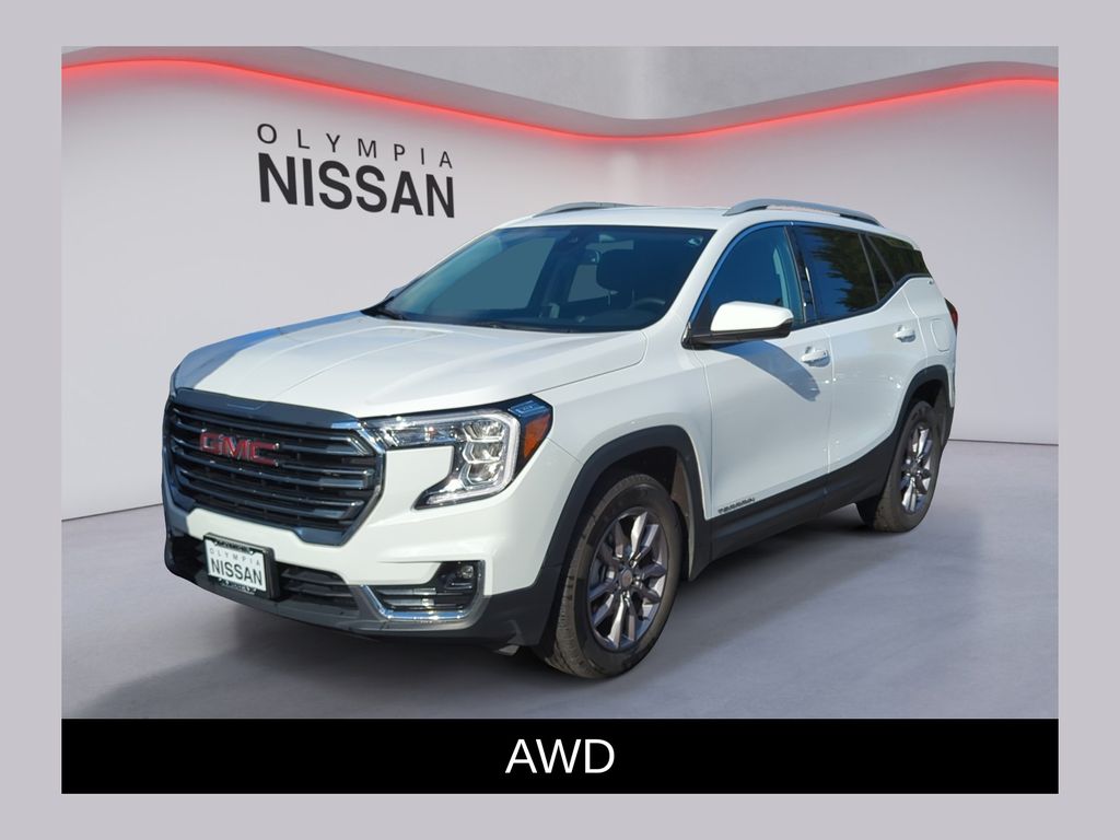 Summit White 2024 GMC Terrain SLT AWD SUV / Crossover All-Wheel Drive 9-Speed Automatic