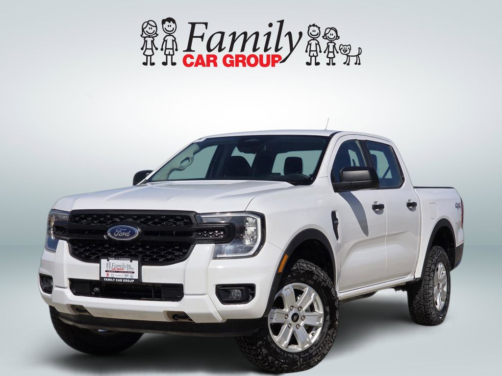 Oxford White 2024 Ford Ranger XL SuperCrew 4WD Pickup Truck Four-Wheel Drive Automatic