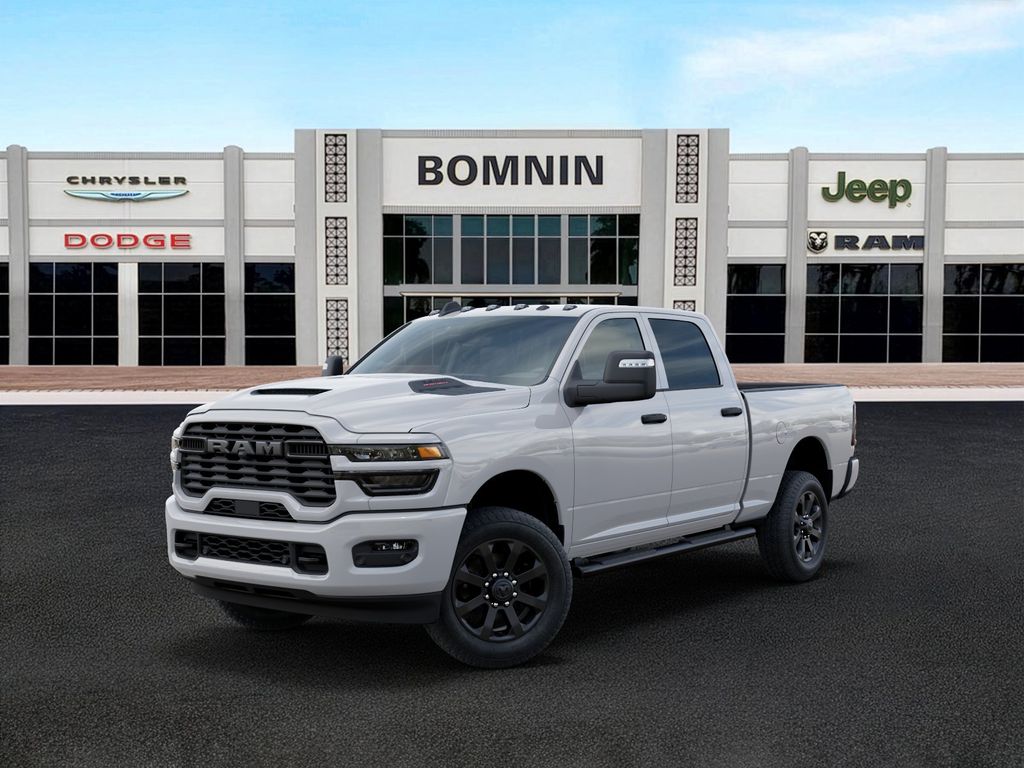 Bright White Clearcoat 2026 RAM 2500 Tradesman Crew Cab 4WD Pickup Truck Four-Wheel Drive 8-Speed Automatic
