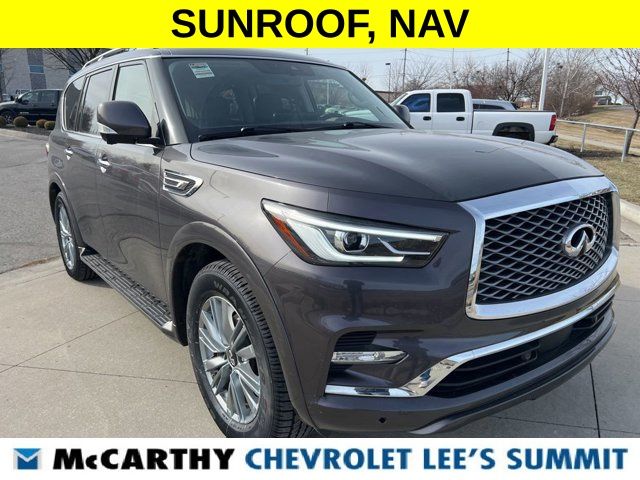Used 2024 INFINITI QX80 Luxe 4WD with VIN JN8AZ2AE6R9327841 for sale in Kansas City