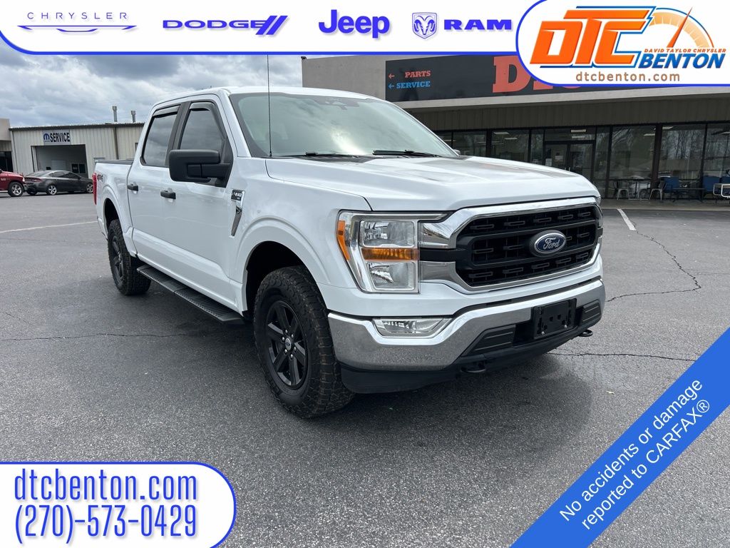 Oxford White 2021 Ford F-150 XLT SuperCrew 4WD Pickup Truck Four-Wheel Drive Automatic