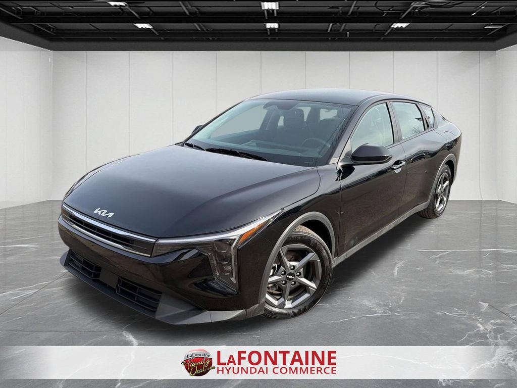 Aurora Black Pearl 2025 Kia K4 LXS FWD Sedan Front-Wheel Drive Continuously Variable Transmission