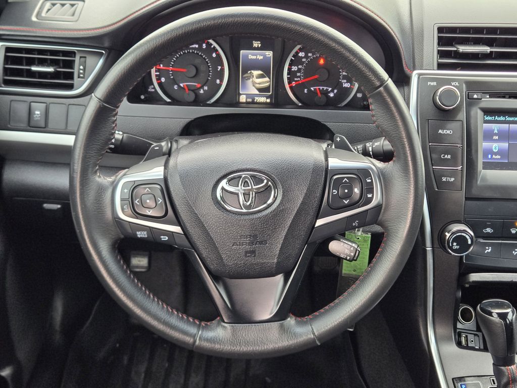 2017 Toyota Camry SE White at Gullo Toyota
