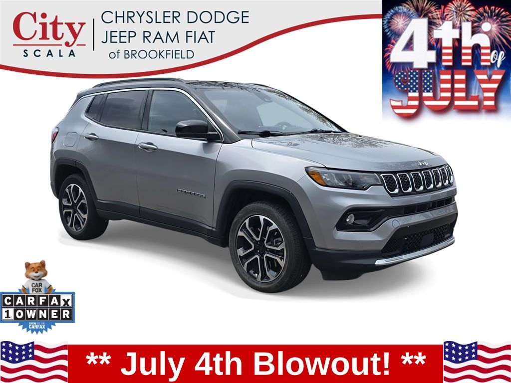 Silver Zynith Metallic Clearcoat 2024 Jeep Compass SUV / Crossover Four-Wheel Drive 8-Speed Automatic