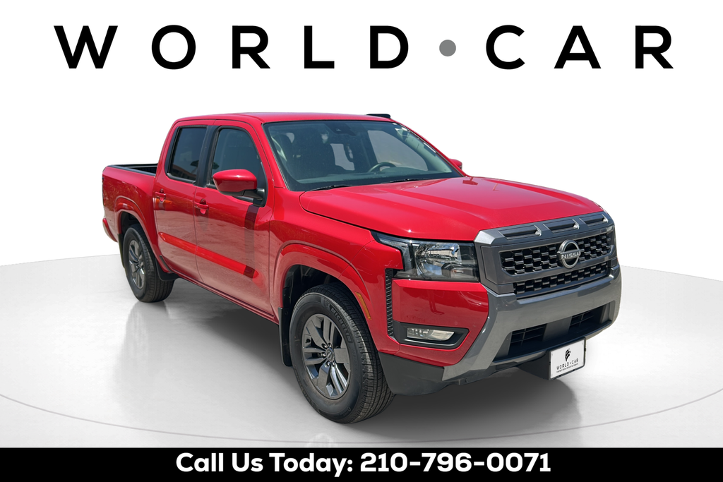 Red Alert 2025 Nissan Frontier Pickup Truck 4X2 9-Speed Automatic Overdrive