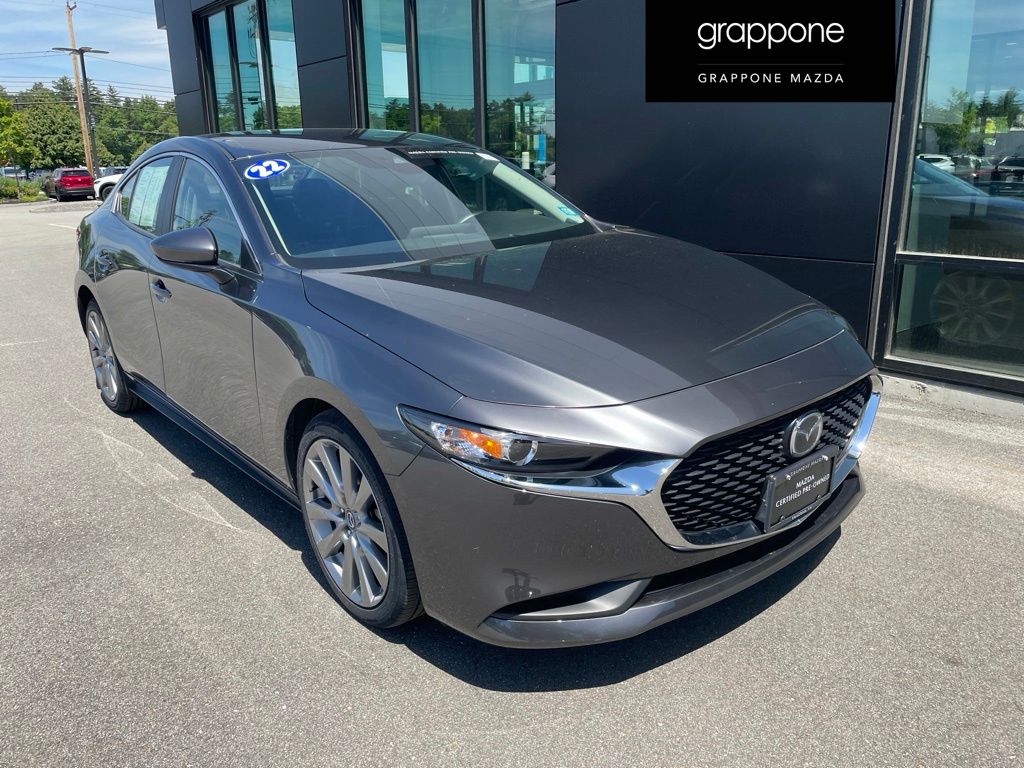 Machine Gray Metallic 2022 Mazda MAZDA3 Select Sedan FWD Sedan Front-Wheel Drive 6-Speed Automatic