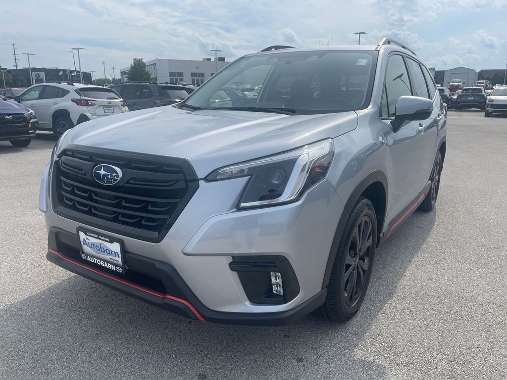 Ice Silver Metallic 2024 Subaru Forester SUV / Crossover All-Wheel Drive Continuously Variable Transmission