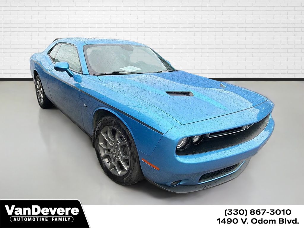 B5 Blue Pearlcoat 2018 Dodge Challenger Coupe All-Wheel Drive 8-Speed Automatic