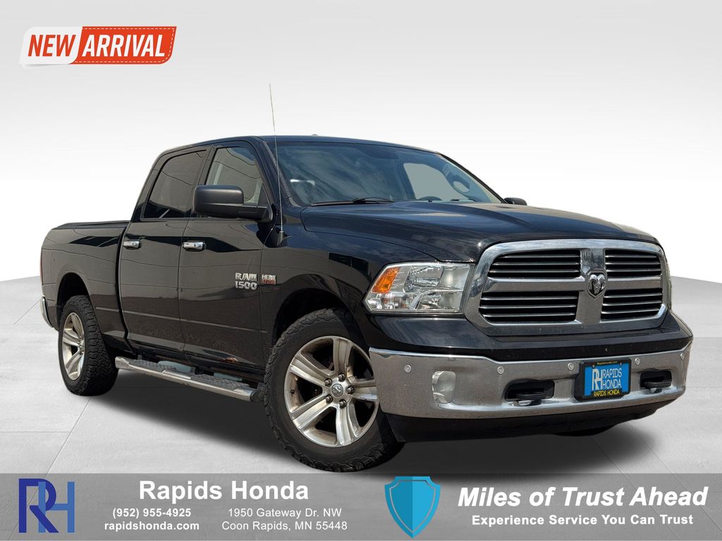 Black Clearcoat 2014 RAM 1500 Pickup Truck Four-Wheel Drive 8-Speed Automatic